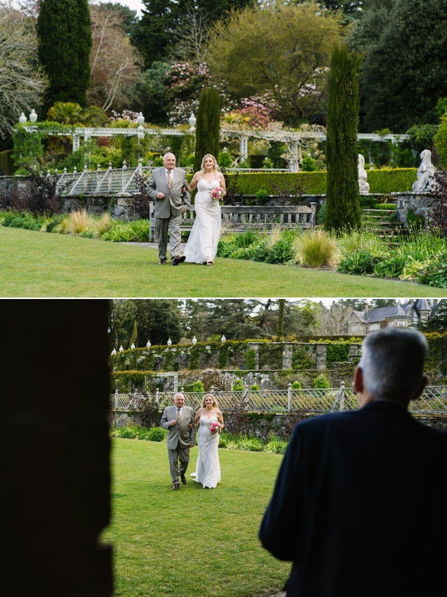 spring wedding at Bodnant Garden