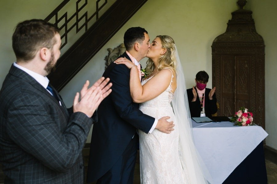 spring wedding at Bodnant Garden