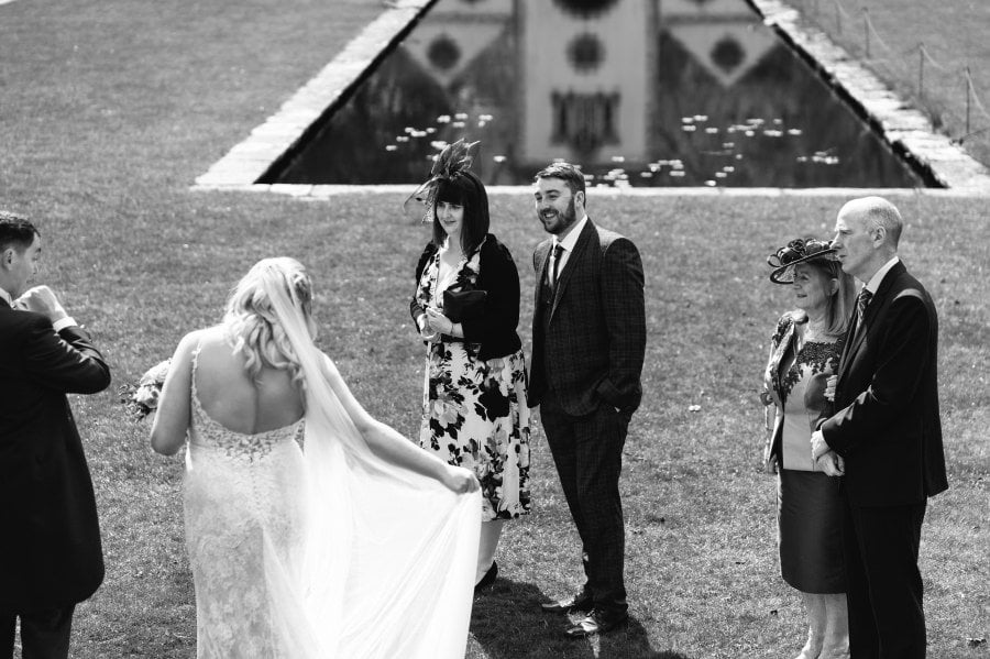 spring wedding at Bodnant Garden