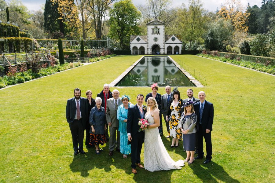 spring wedding at Bodnant Garden