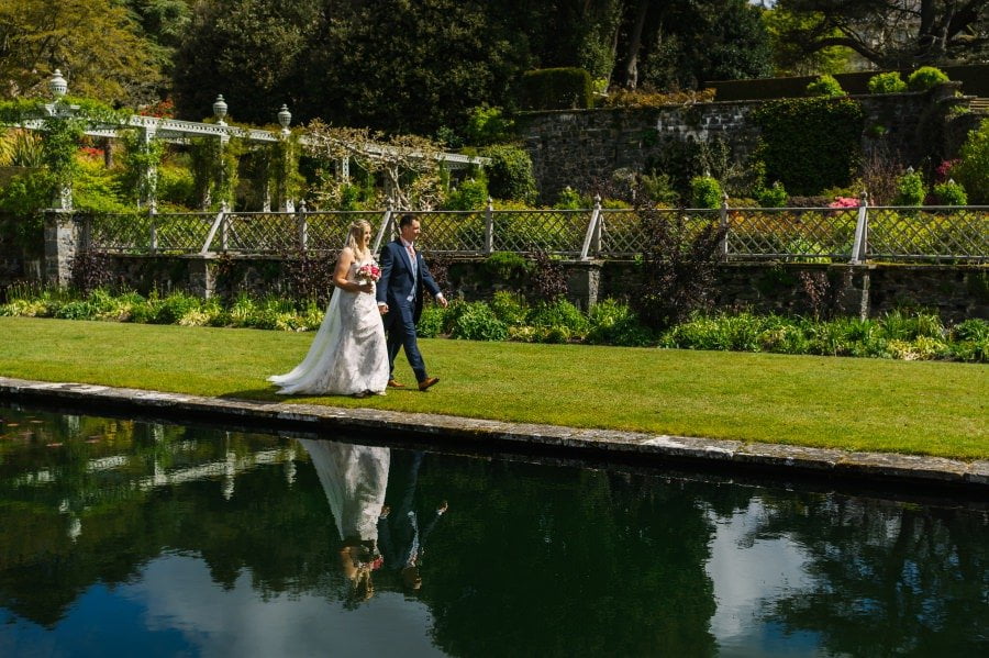spring wedding at Bodnant Garden