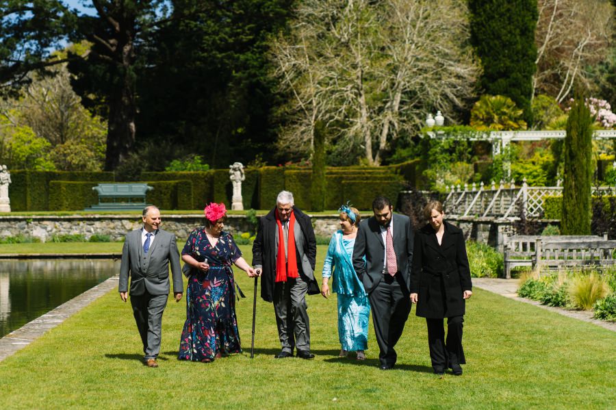 spring wedding at Bodnant Garden