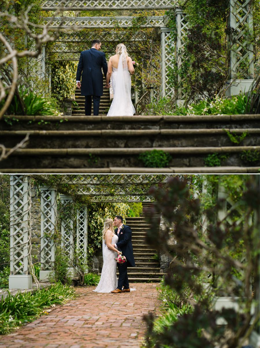 spring wedding at Bodnant Garden
