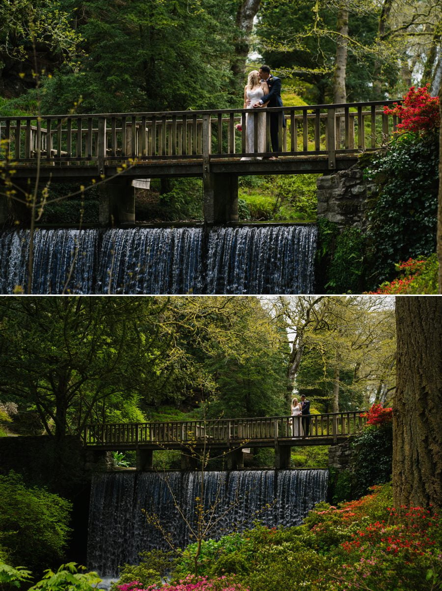 spring wedding at Bodnant Garden