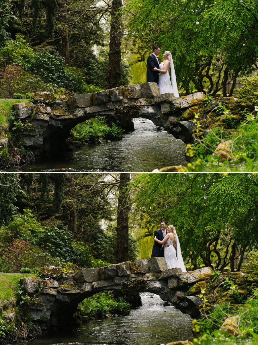 spring wedding at Bodnant Garden