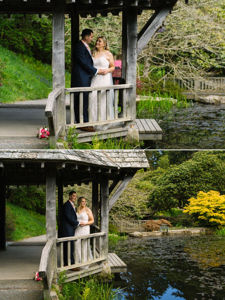 spring wedding at Bodnant Garden
