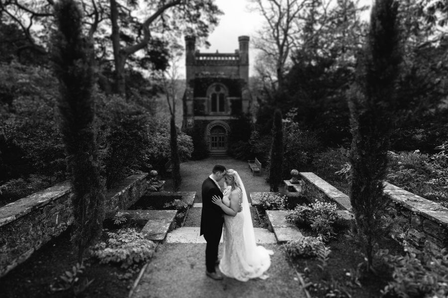 spring wedding at Bodnant Garden