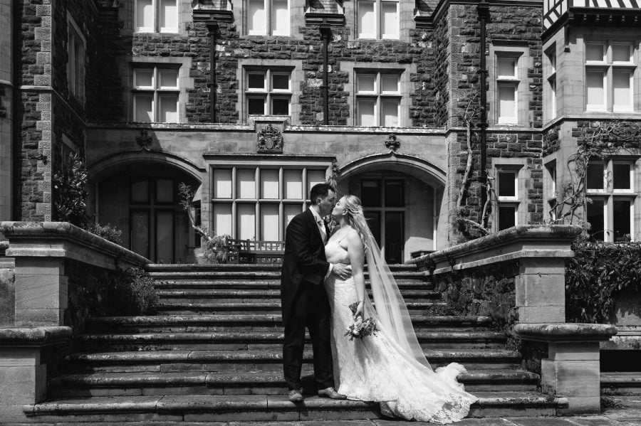 spring wedding at Bodnant Garden