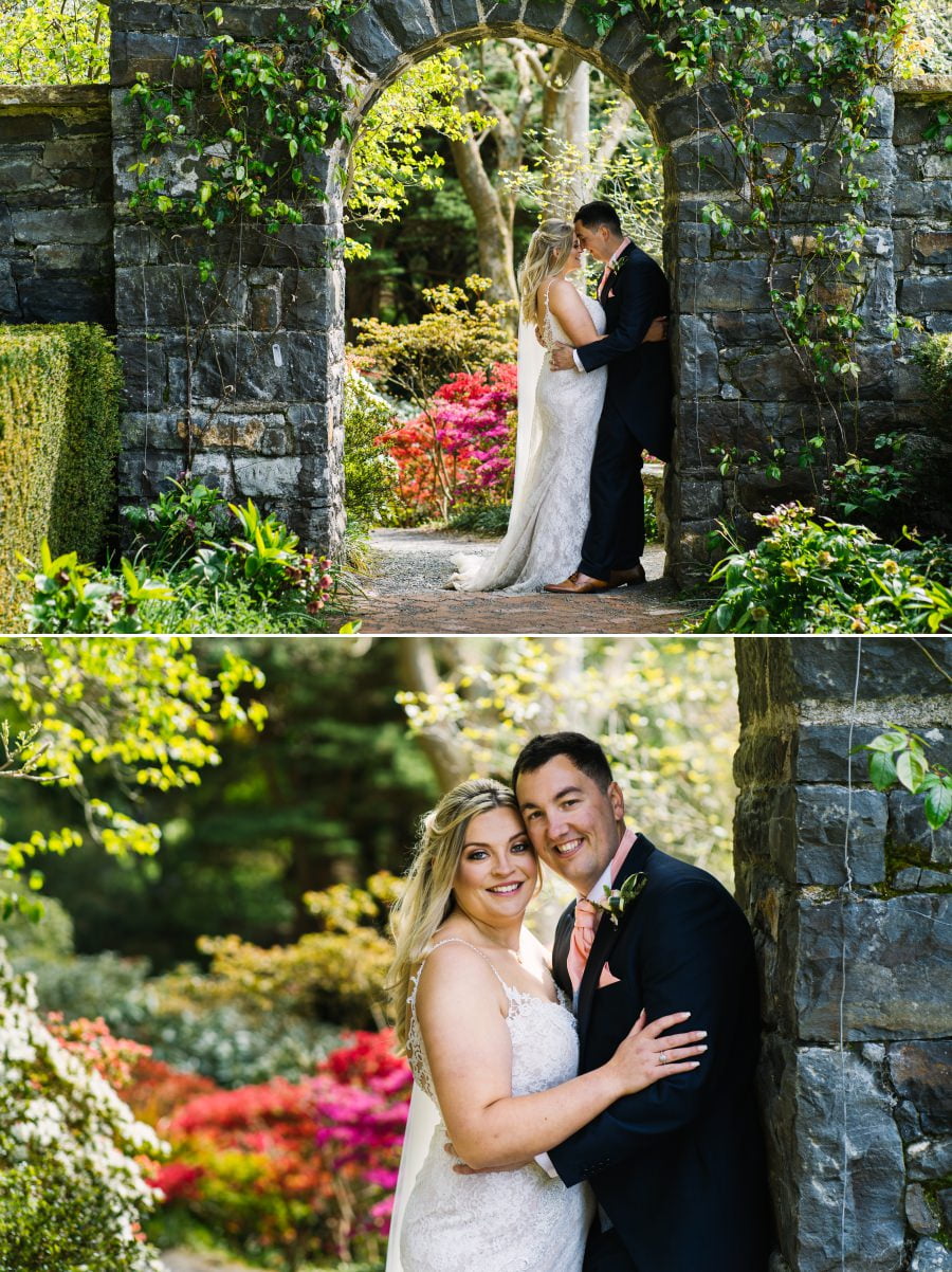 spring wedding at Bodnant Garden
